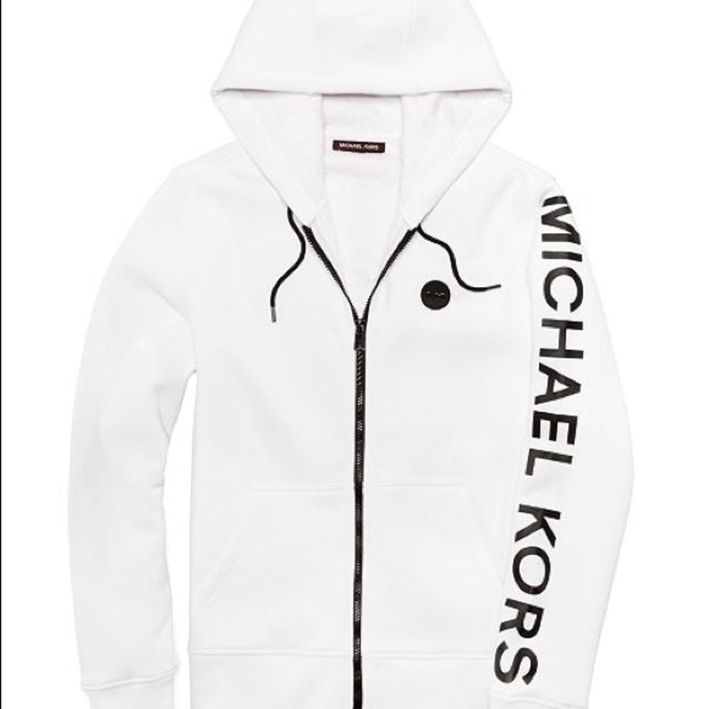 White Micheal Kors Zip Up